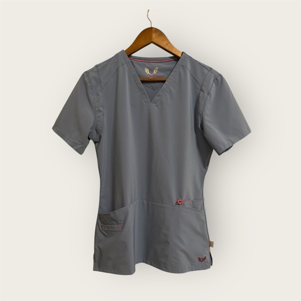 Smitten Rock Goddess V-Neck Scrub Top